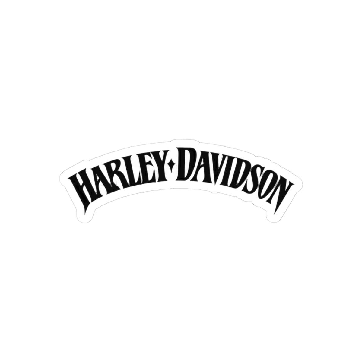 Stylized Harley Davidson Logo Sticker | Bold Biker Vinyl Decal