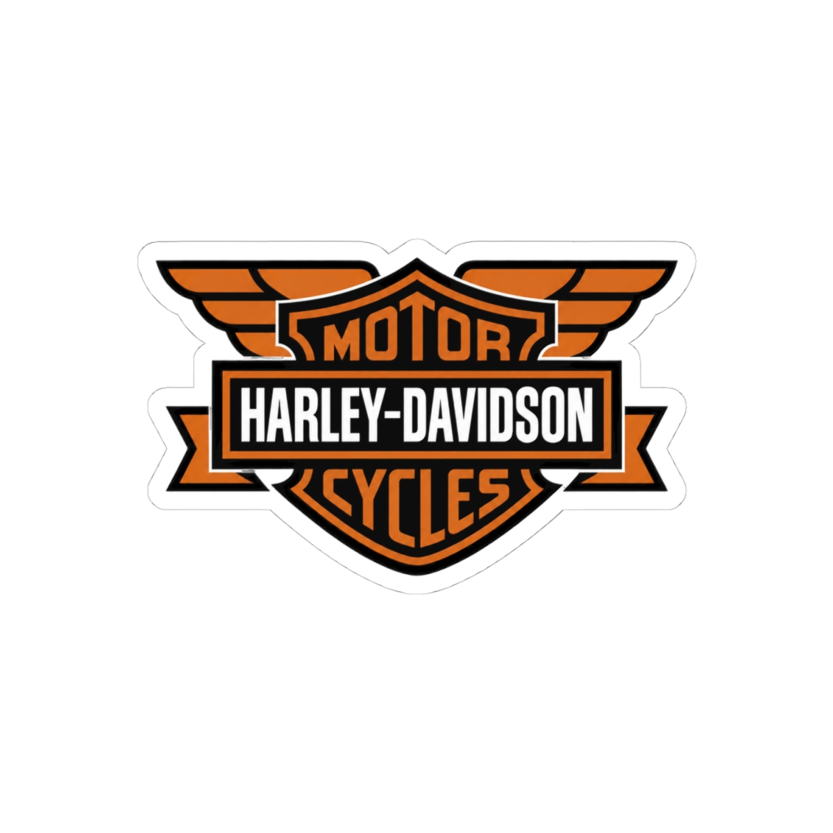 Harley Davidson Motorcycles Bold Sticker | Iconic Biker Vinyl Decal - alternate angle 1, merchandise