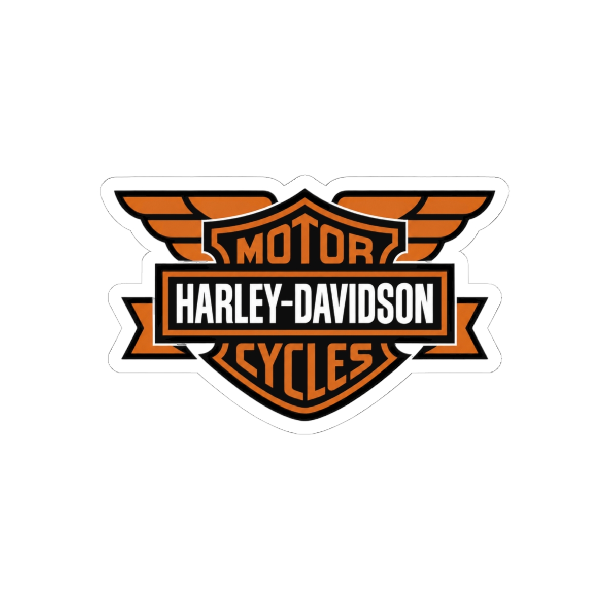 Harley Davidson Motorcycles Bold Sticker | Iconic Biker Vinyl Decal - alternate angle 2, merchandise